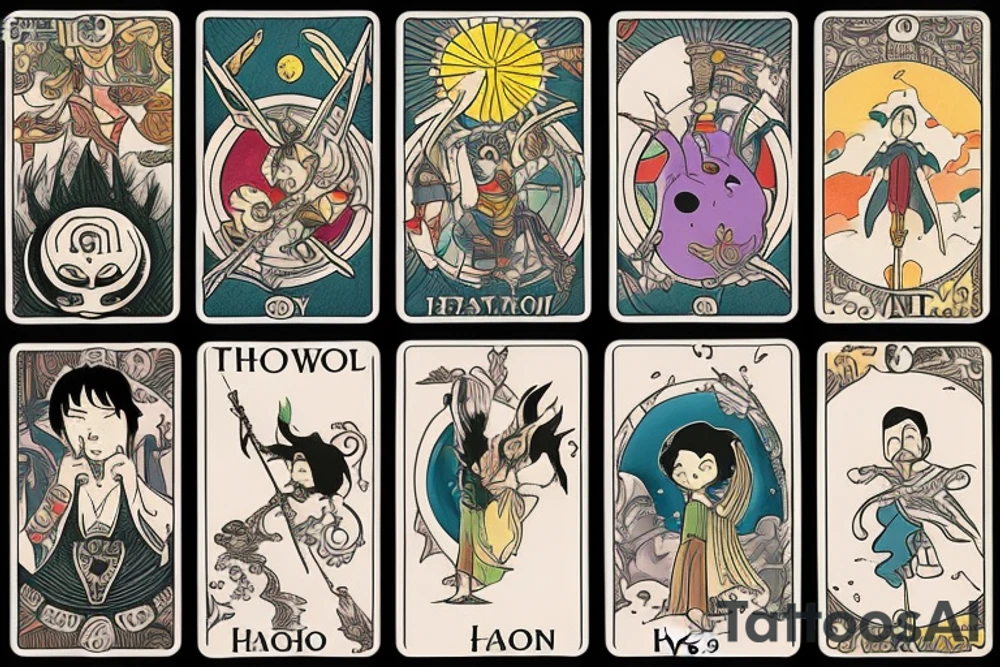 tarot card The Fool tattoo idea