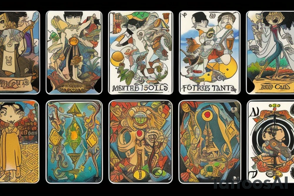 tarot card The Fool tattoo idea