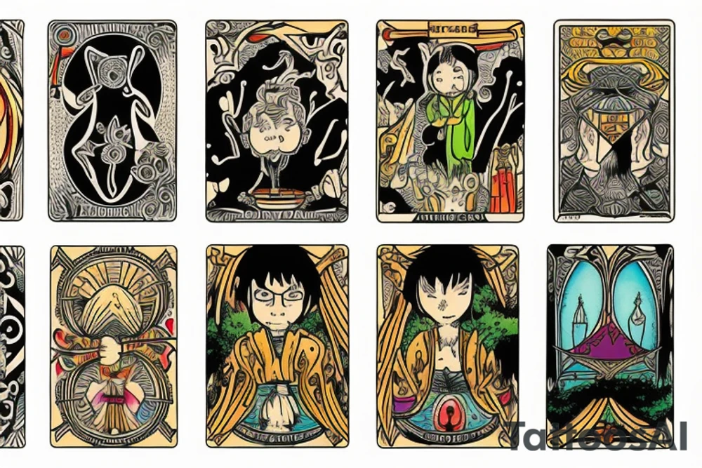 tarot card The Fool tattoo idea