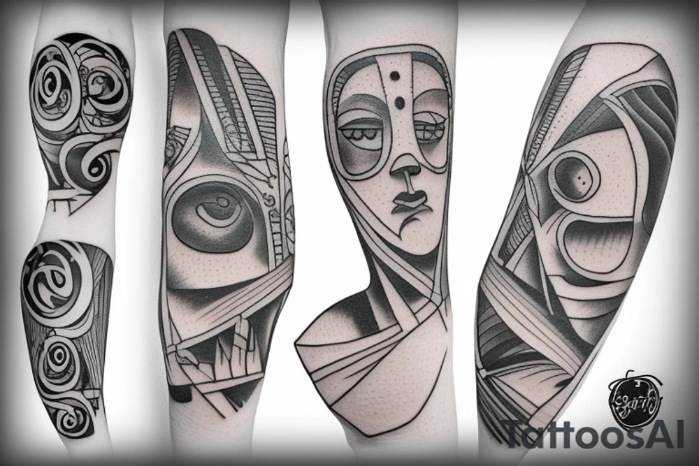 simple technology tattoo idea