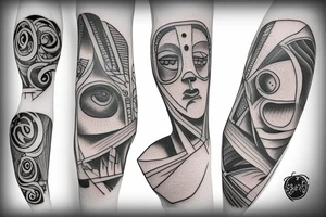 simple technology tattoo idea