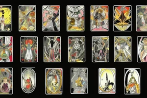 Tarot card Fool in anime stile tattoo idea