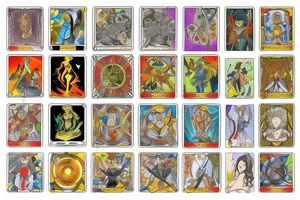 Tarot card Fool in anime stile tattoo idea