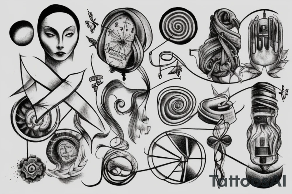 simple technology tattoo idea