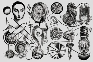simple technology tattoo idea