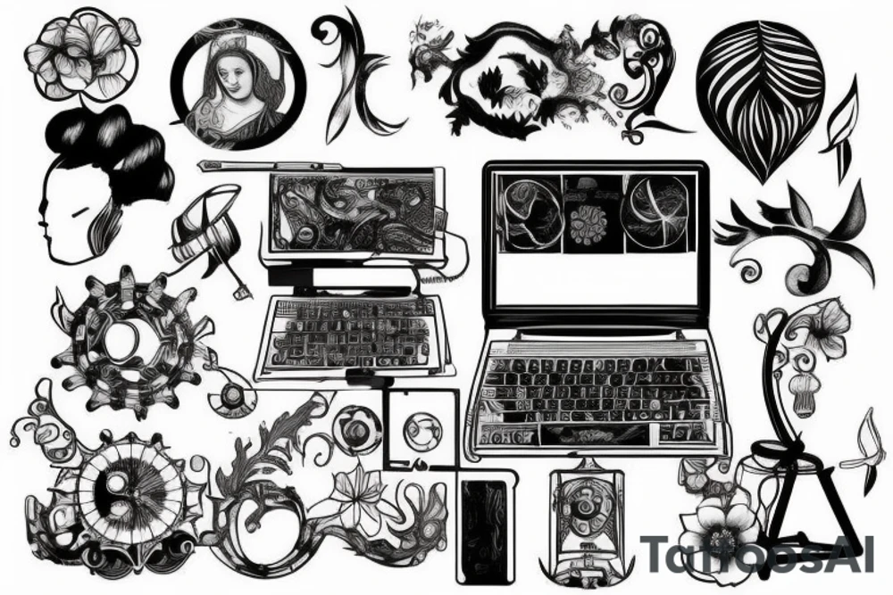 computer tattoo idea