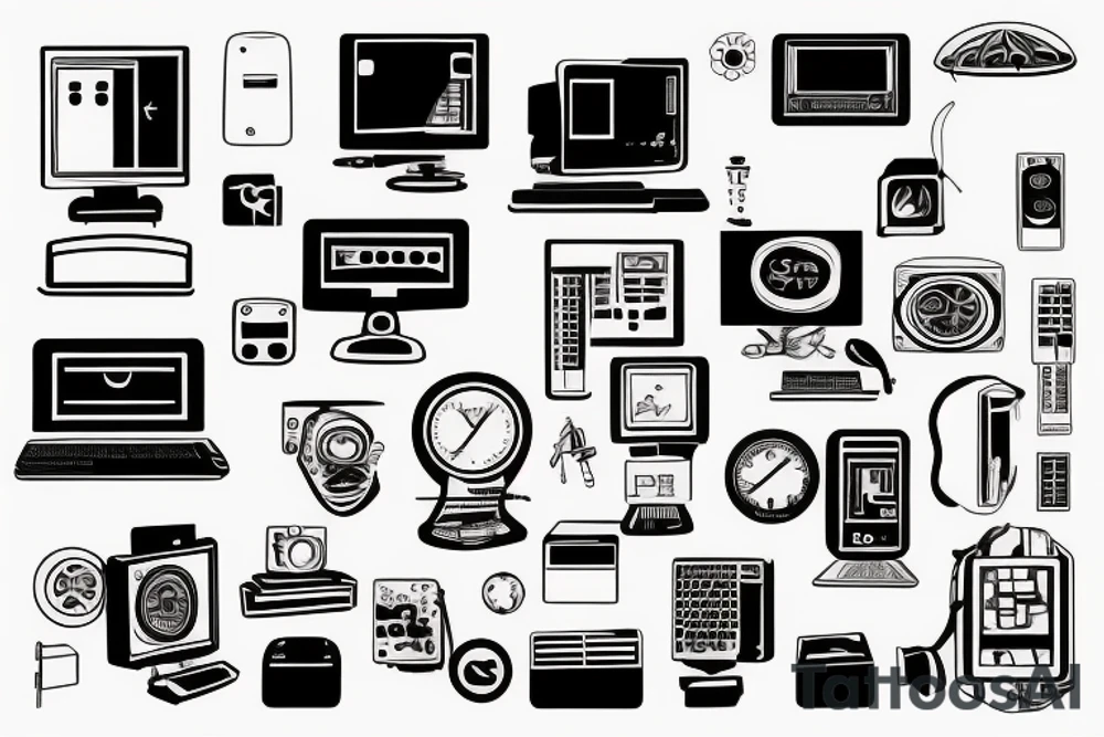 computer technolgy tattoo idea