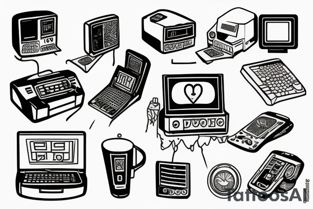 computer chips tattoo idea