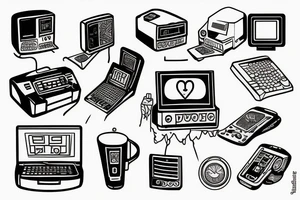 computer chips tattoo idea