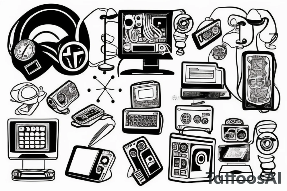 computer chips tattoo idea