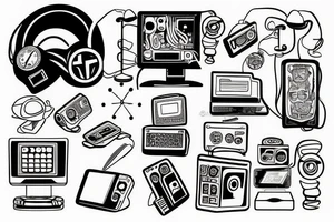 computer chips tattoo idea