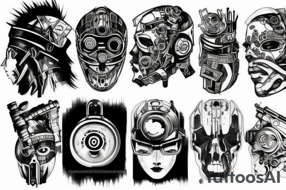 cyberpunk tattoo tattoo idea