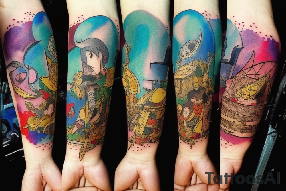Tarot card tattoo idea