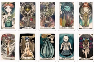 Tarot card tattoo idea