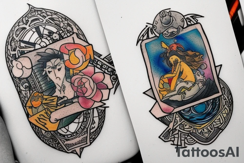 Tarot card tattoo idea