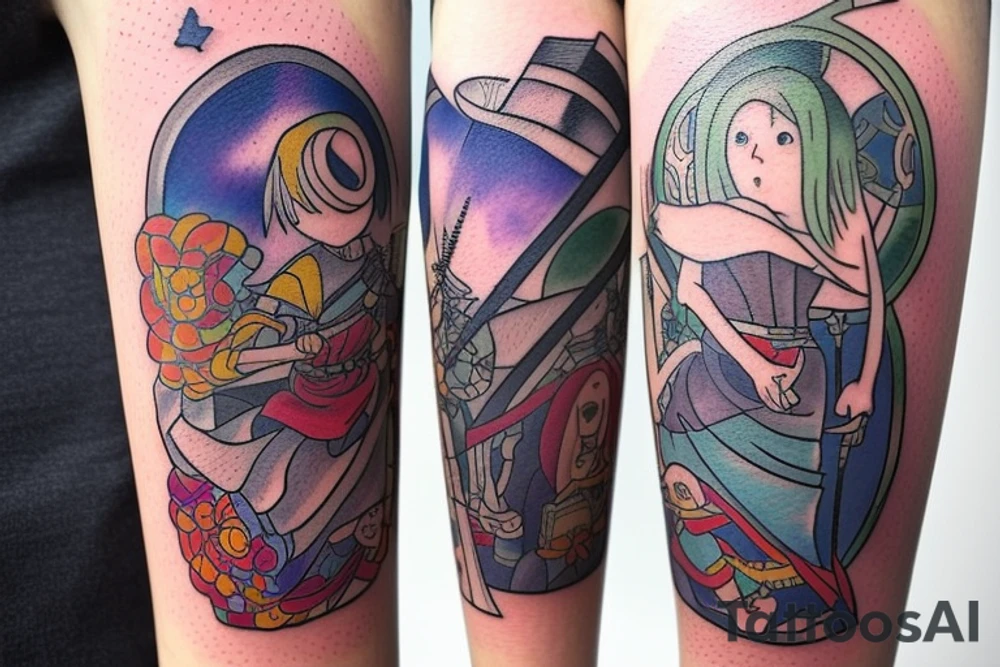 Tarot card tattoo idea