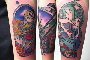 Tarot card tattoo idea