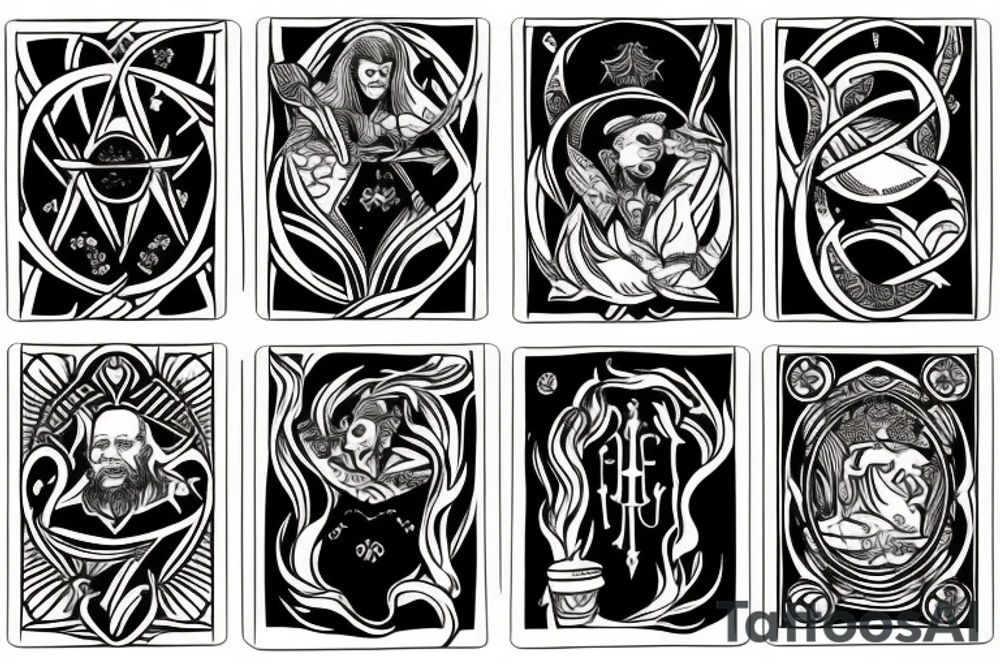 The Fool tarot card tattoo idea