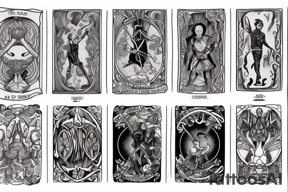 The Fool tarot card tattoo idea