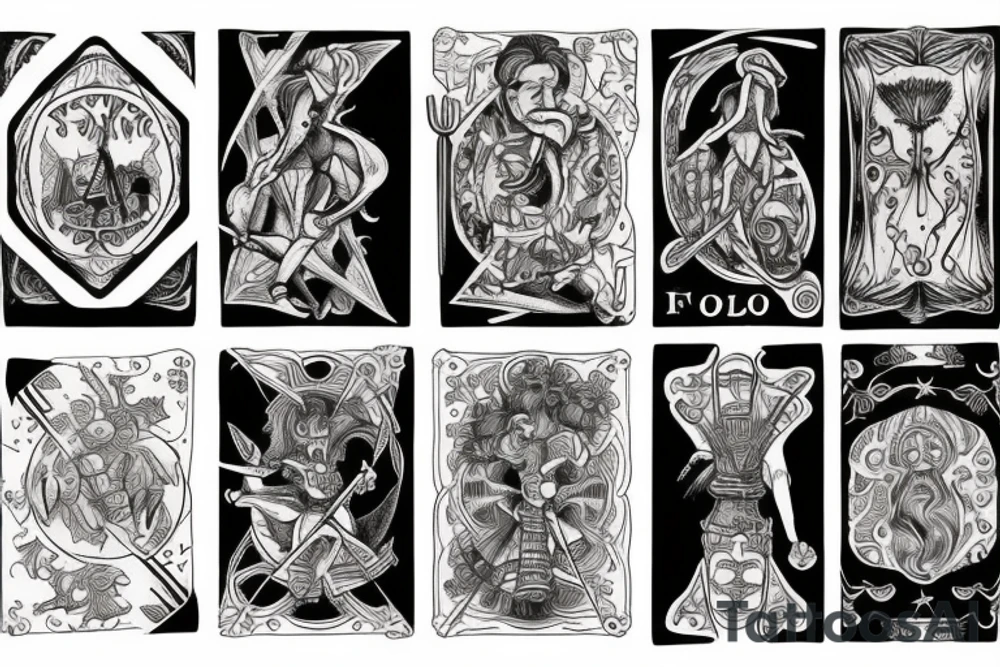 The Fool tarot card tattoo idea
