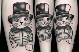 Cat in hat tattoo idea