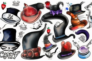 Cat in hat tattoo idea