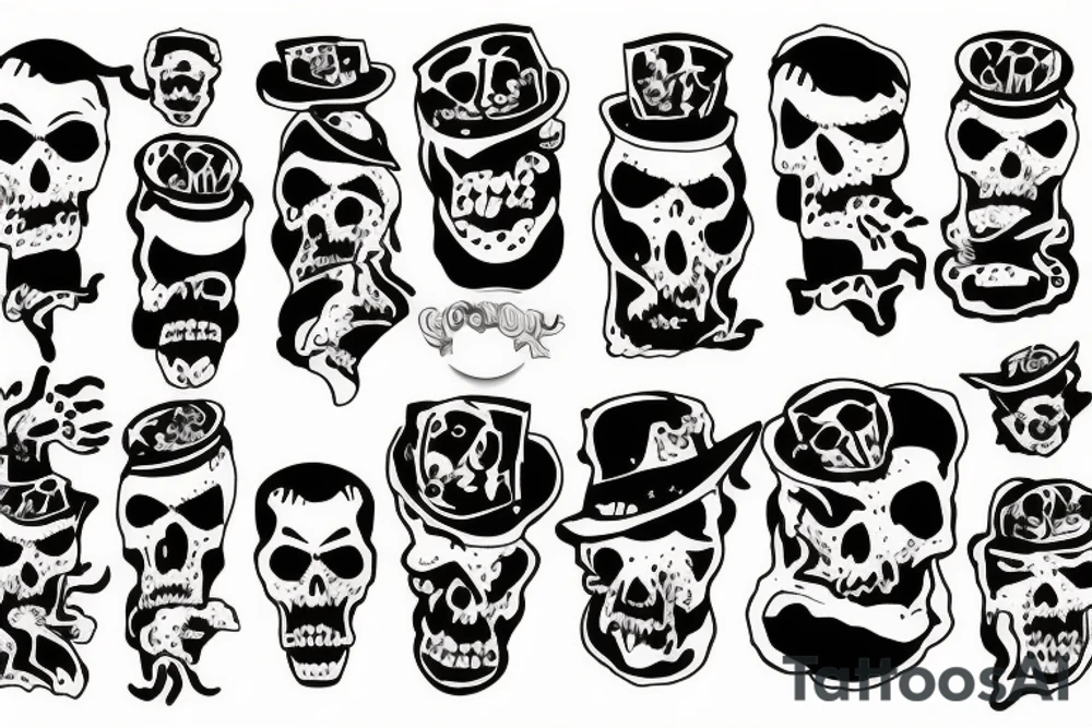 Gangster ghost pepper tattoo idea