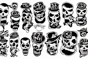 Gangster ghost pepper tattoo idea