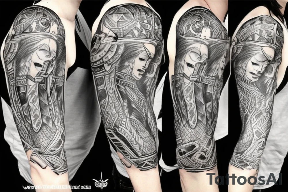 Shield maiden tattoo idea