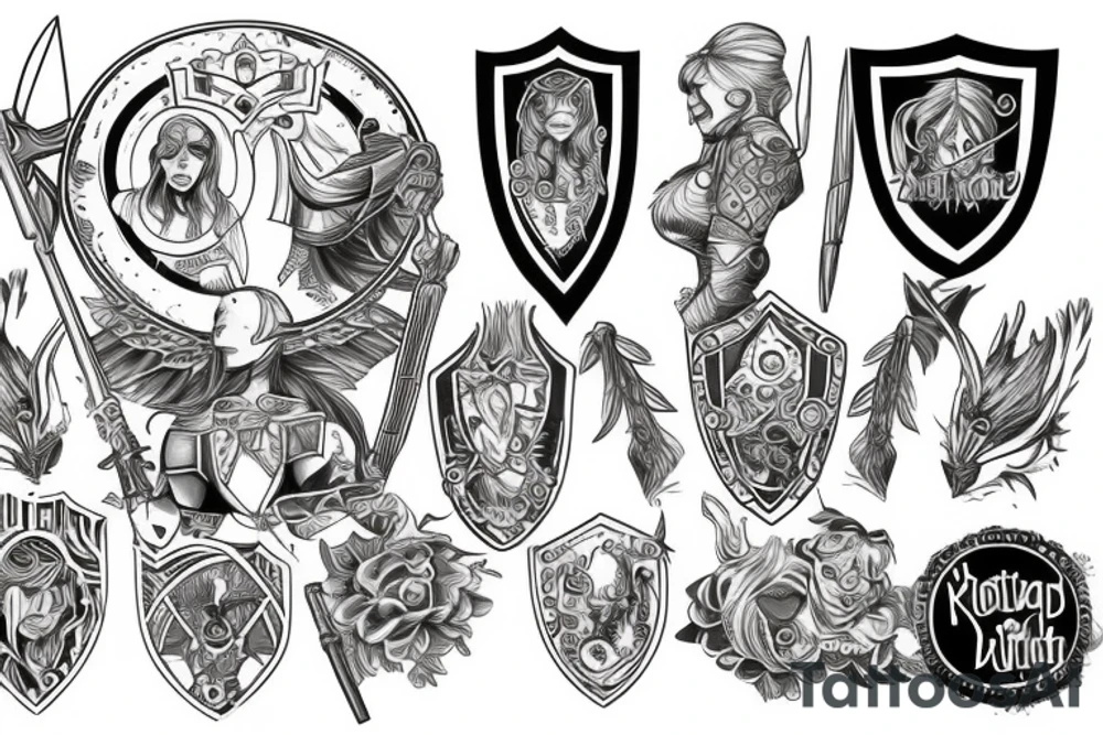 Shield maiden tattoo idea