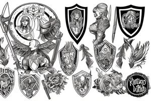 Shield maiden tattoo idea