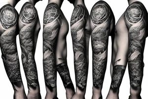 furious bear full sleeve tattoo tattoo idea