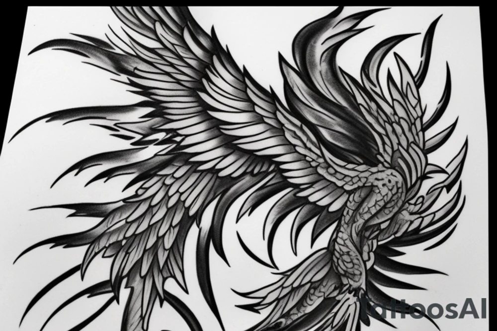 Need a phoenix tattoo design with a masculine look tattoo idea Need a phoenix tattoo design with a masculine look tattoo idea