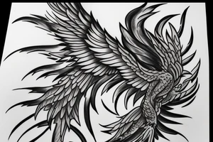 Need a phoenix tattoo design with a masculine look tattoo idea