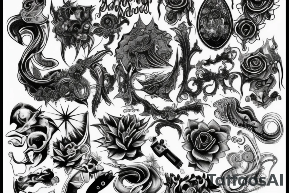 Some new designs for back tattoo idea