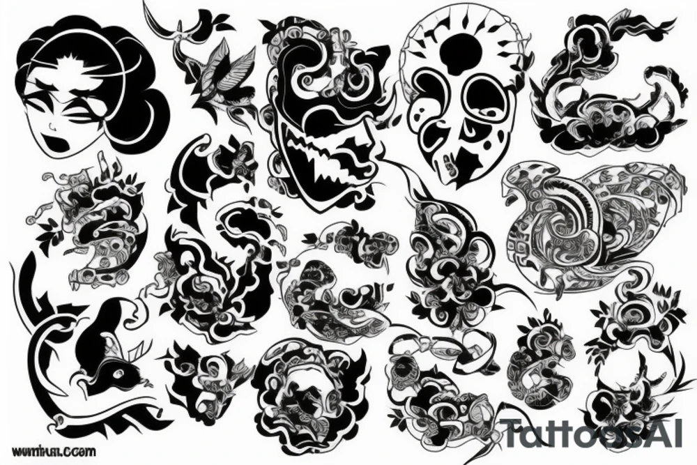 Some new designs for back tattoo idea