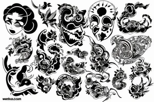 Some new designs for back tattoo idea