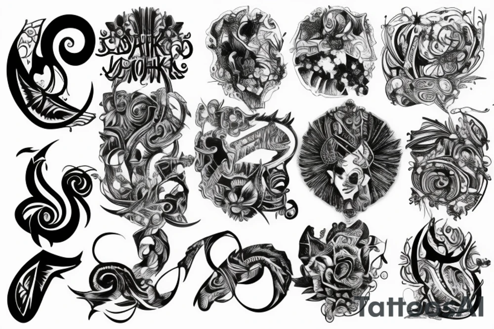 Some new designs for back tattoo idea
