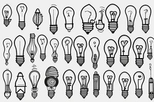 lightbulb with a heart as light in it tattoo idea