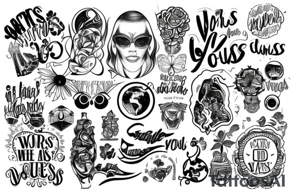 The world is yours tattoo idea