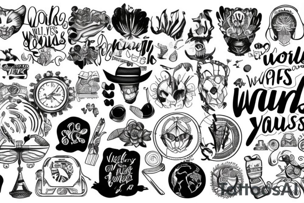The world is yours tattoo idea