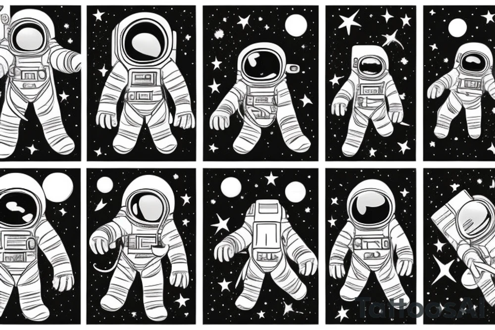 The world is yours with a astronaut holding the world and stars tattoo idea