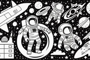 The world is yours with a astronaut holding the world and stars tattoo idea
