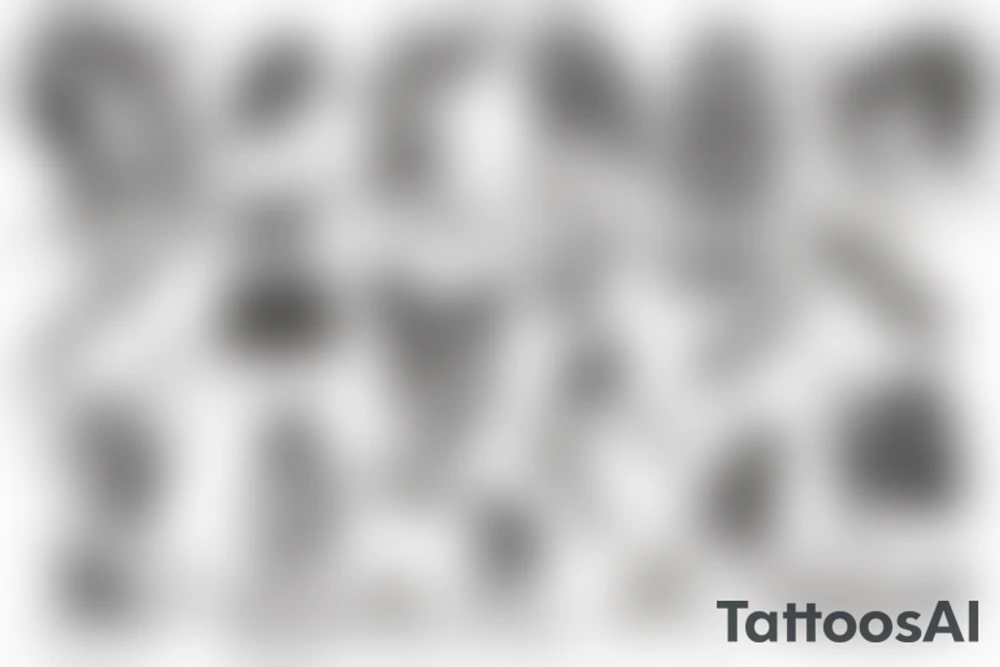 fairy in bikini tattoo idea