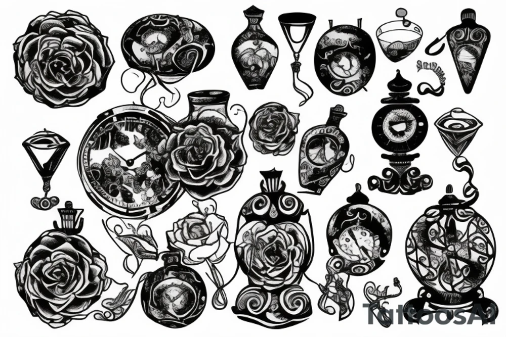 hourglass tattoo idea