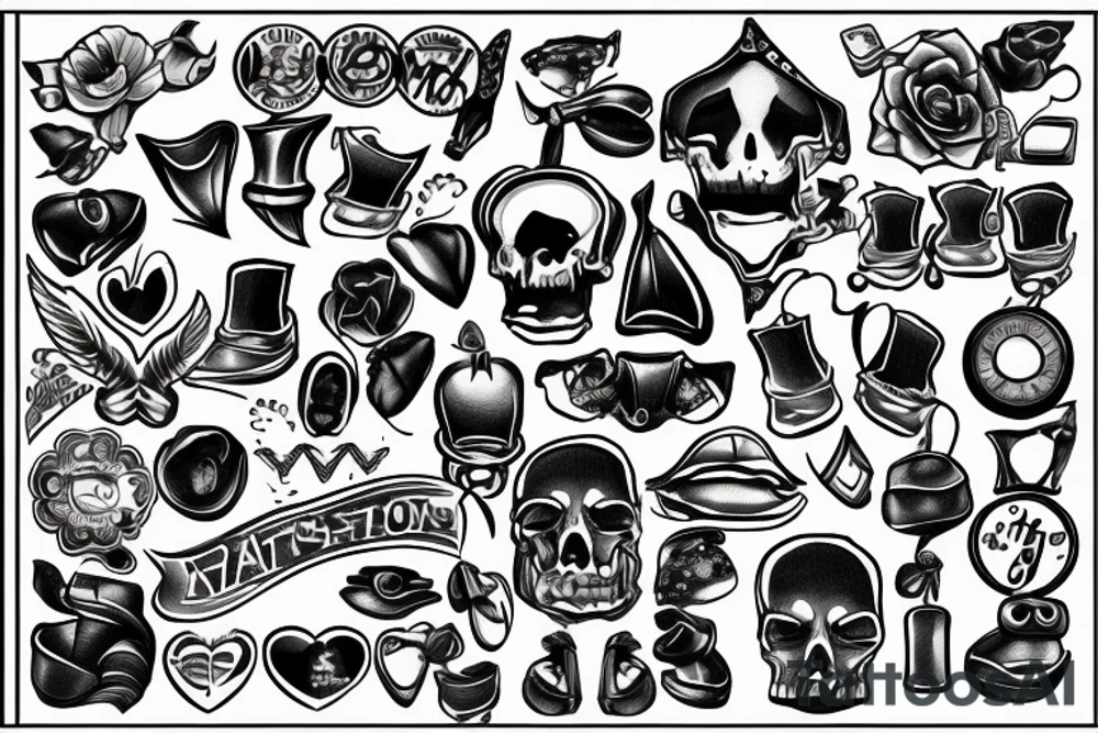Men kissing tattoo idea