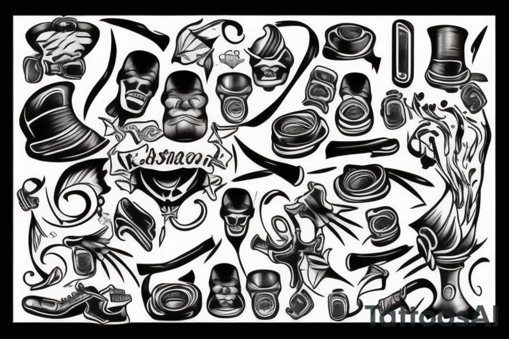 Men kissing tattoo idea