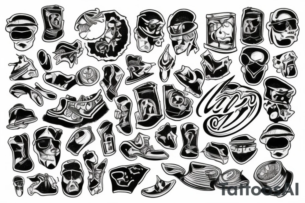 Men kissing tattoo idea