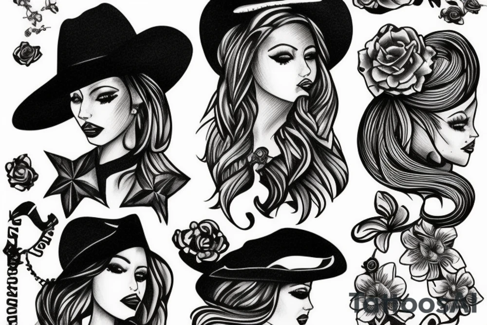 Gay cowgirls tattoo idea