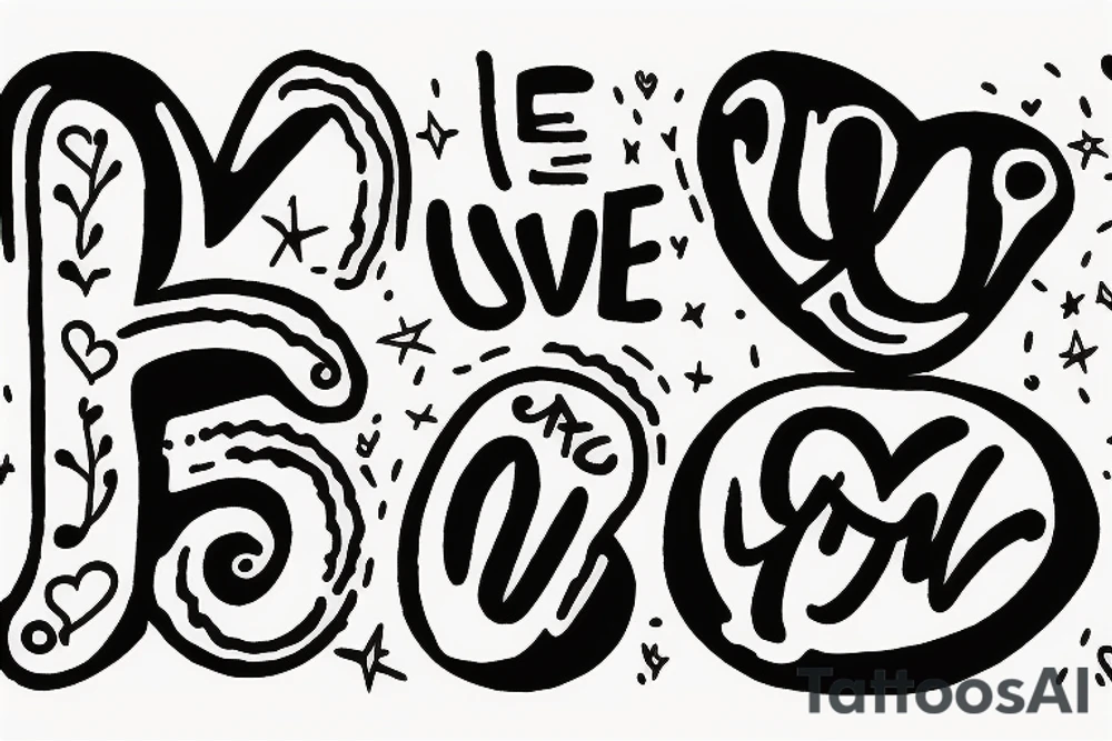 i love you sign on american sign language tattoo idea
